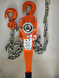 Bloque de cadena conmovedor de los trastos de la mano de la construcción, cadena de la mano grúa del alzamiento de 3 toneladas