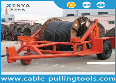 Remolque del carrete de cable de 5 toneladas, portador de tambor de cable para atar con el sistema de frenado automático