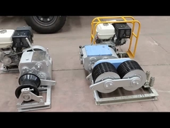 Víncula de gasolina de doble tambor de 5T para tirar de cables