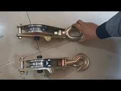 Snatch Acero de alambre de cuerda de polea Bloque