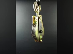 Herramientas de erección de torres 10KN Tres ruedas de acero elevación de manija Marco de acero galvanizado