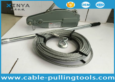 cable de 1.6T Tirfor que tira del torno de la cuerda de alambre de las herramientas con la cuerda de acero para alzar
