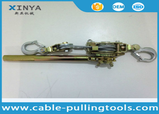 comprar Tirador de cable manual con cable de acero de doble gancho y capacidad de 1 tonelada para tensar cables online manufacture