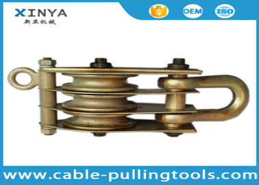 comprar Tipo redondo bloques del ojo de polea de la cuerda de alambre de las ruedas de 3T tres hechos del acero online manufacture