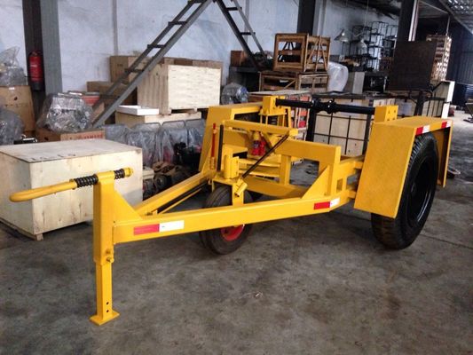 comprar Remolque de tambor de cable resistente de 5 toneladas de capacidad con sistema de frenado dual para manejo de cable subterráneo online manufacture