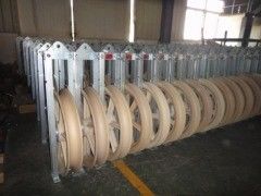 comprar SHDN660 Cuadro de acero bloque de cuerda de conductor único con diámetro de malla de 660 mm para polea de línea de transmisión online manufacture