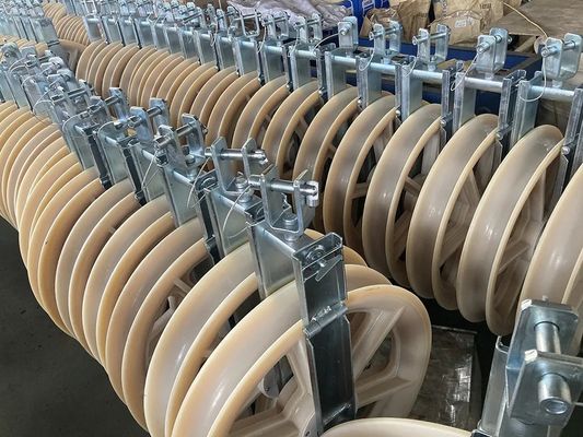 comprar Polea de cable de alta resistencia y gran diámetro de 822 mm con rueda de nailon para la construcción de líneas aéreas online manufacture