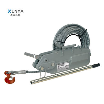comprar 20 Meters Long Steel Wire Rope Manual Hoist Winch with 0.8-5.4T Capacity for Power Construction online manufacture
