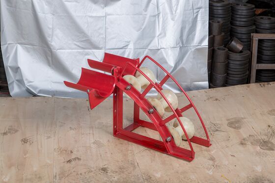 comprar Rodillo de protección de entrada de cables pesados de la serie B para tirar de cables subterráneos con diámetro de tubo de 80-200 mm y peso de 17-23 kg online manufacture