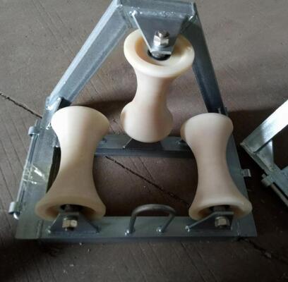 comprar Guía de rodillo de cable industrial de 90 grados con ruedas de nylon y carga nominal de 10KN para tirar suave del cable online manufacture