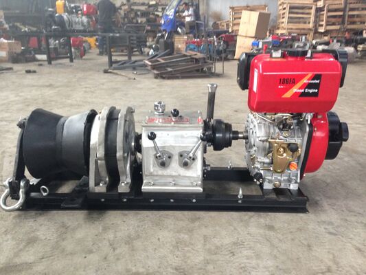 comprar Tirador de cabrestante de cable diésel de 5 toneladas de capacidad con funcionamiento a alta velocidad para la instalación de líneas de transmisión online manufacture