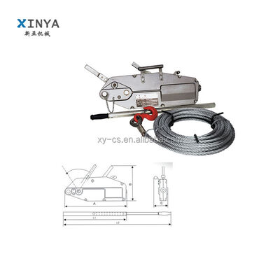 comprar Tirador de cables de construcción de acero con capacidad de 1/3/5/8 toneladas y llave de seguridad para manejo de cargas pesadas online manufacture