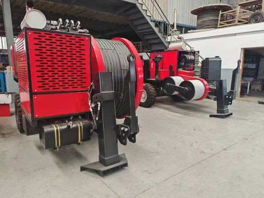 SA-YQ60 Tirador de cables hidráulicos de 60KN con motor diesel para conductor de cuerda