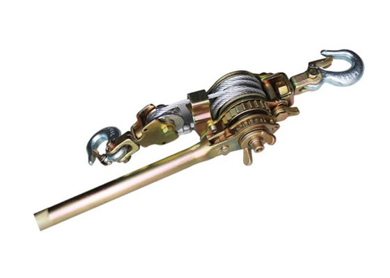 Tirador de cable manual de 1 a 3 toneladas con cable de acero, trinquete y funcionamiento manual, con acabado resistente a la corrosión