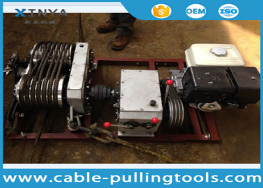 Torno doble del tirador del torno del cable de la gasolina de Honda del tambor con la capacidad de carga 5T, 7 surcos