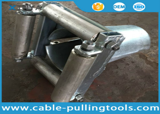 Cable subterráneo de la herramienta del cable del rodillo múltiple bloqueable acampanado de la guía que pone el equipo