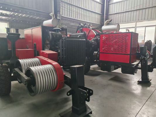 SA-YQ60 Tirador de cables hidráulicos de 60KN con motor diesel para conductor de cuerda