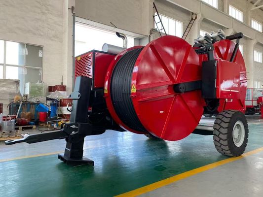 Tensionador hidráulico de cable de tensión continua 2x40KN con transmisión hidráulica y control electrónico para tendido de líneas aéreas
