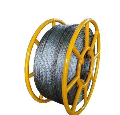 Cable de acero de alta resistencia de 20 mm anti-torsión para cableado de tensión de línea de transmisión